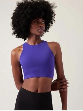 Athleta Conscious Crop in Indigo Purple size S